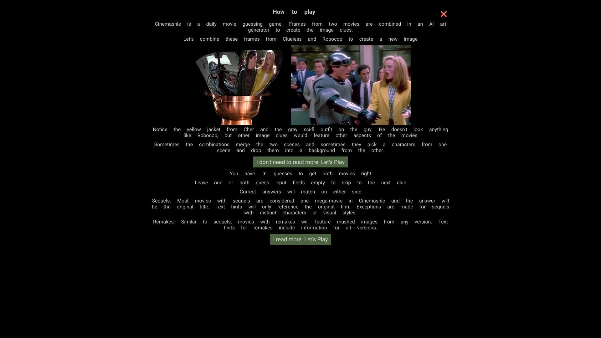 Cinemashle homepage screenshot