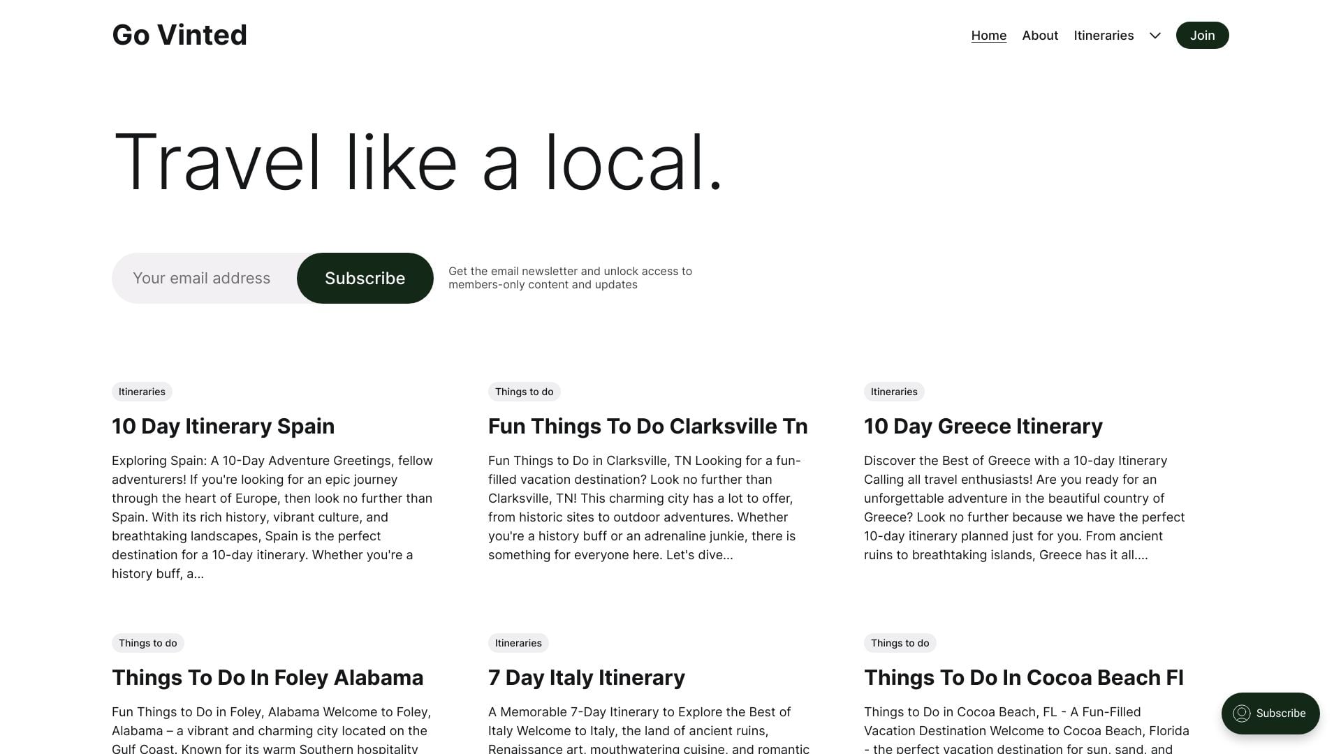 Go Vinted AI homepage screenshot