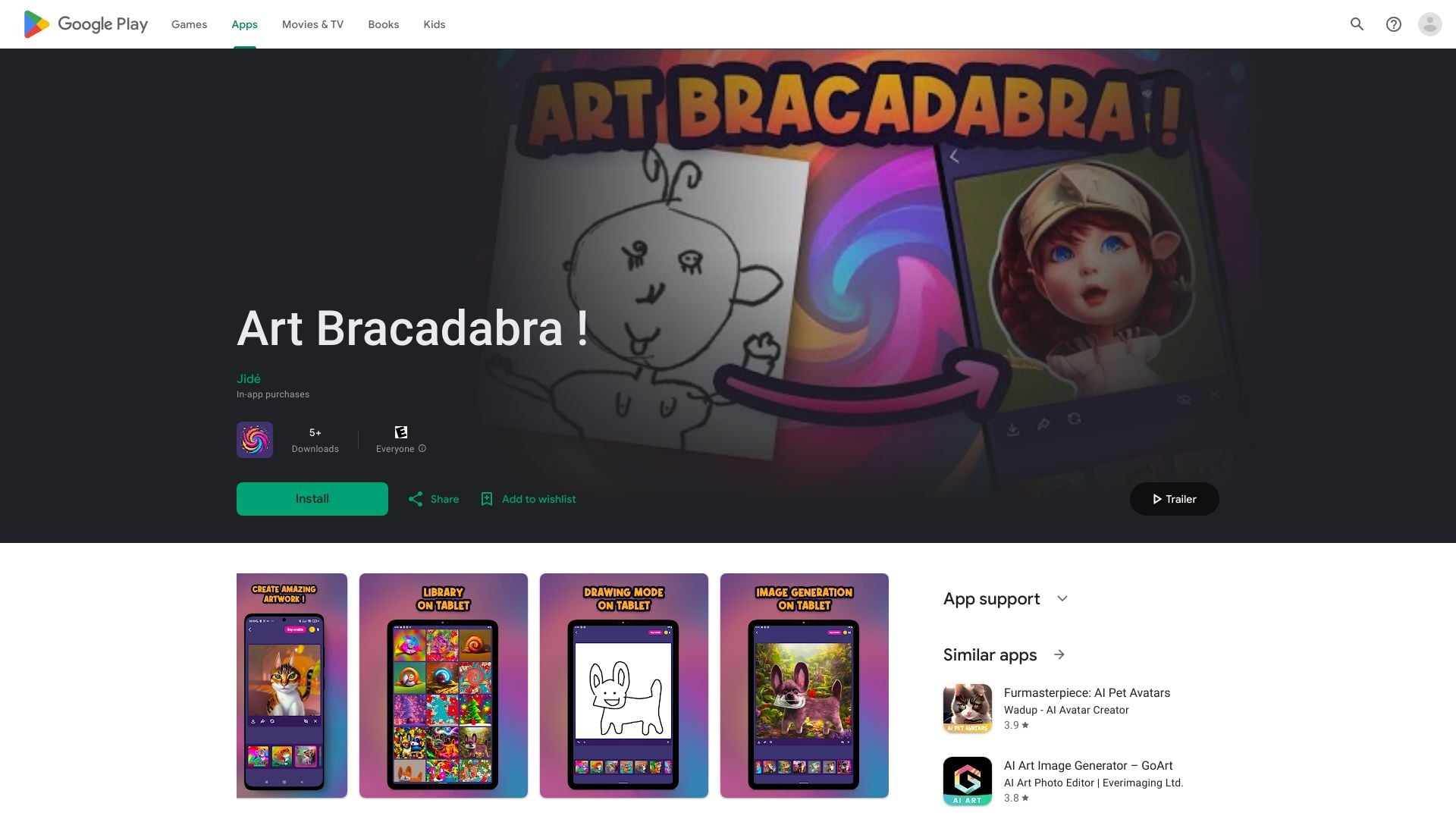 Art Bracadabra ! homepage screenshot