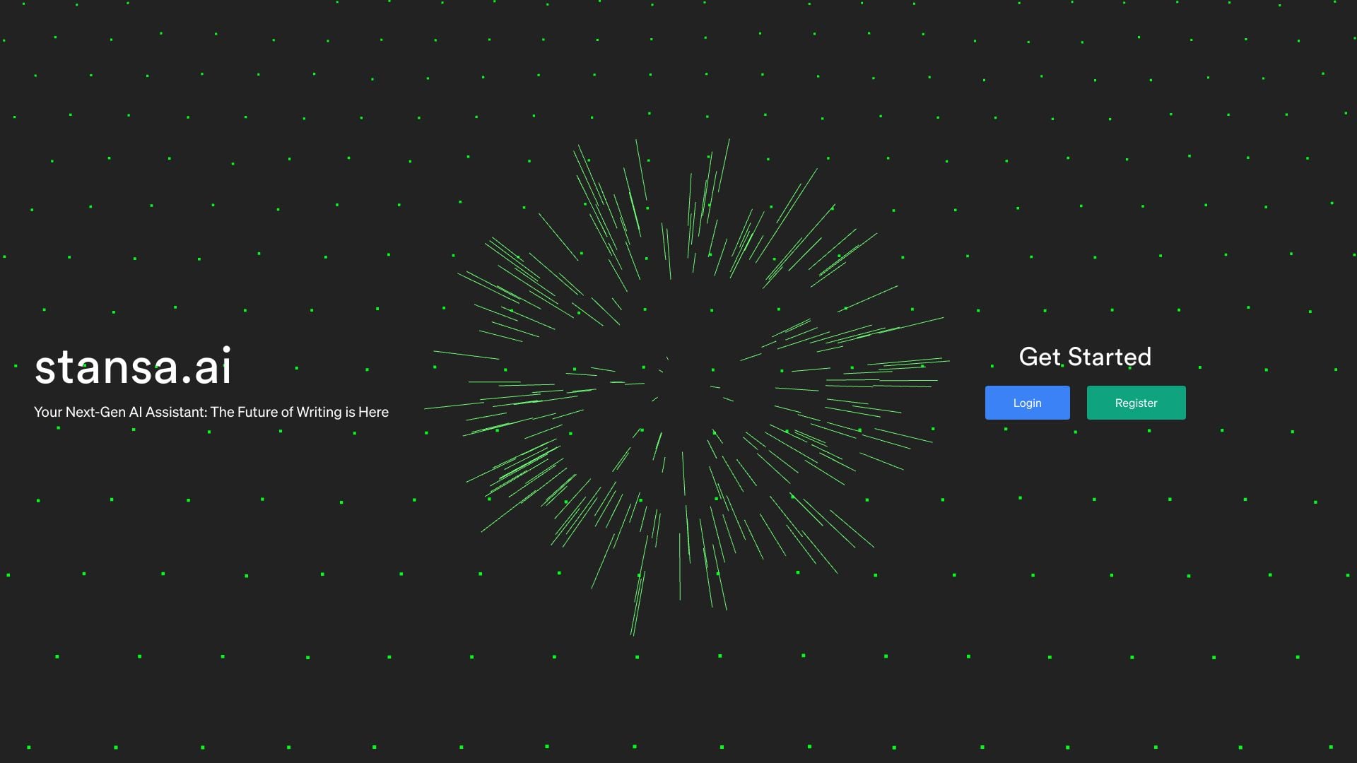 stansa.ai homepage screenshot