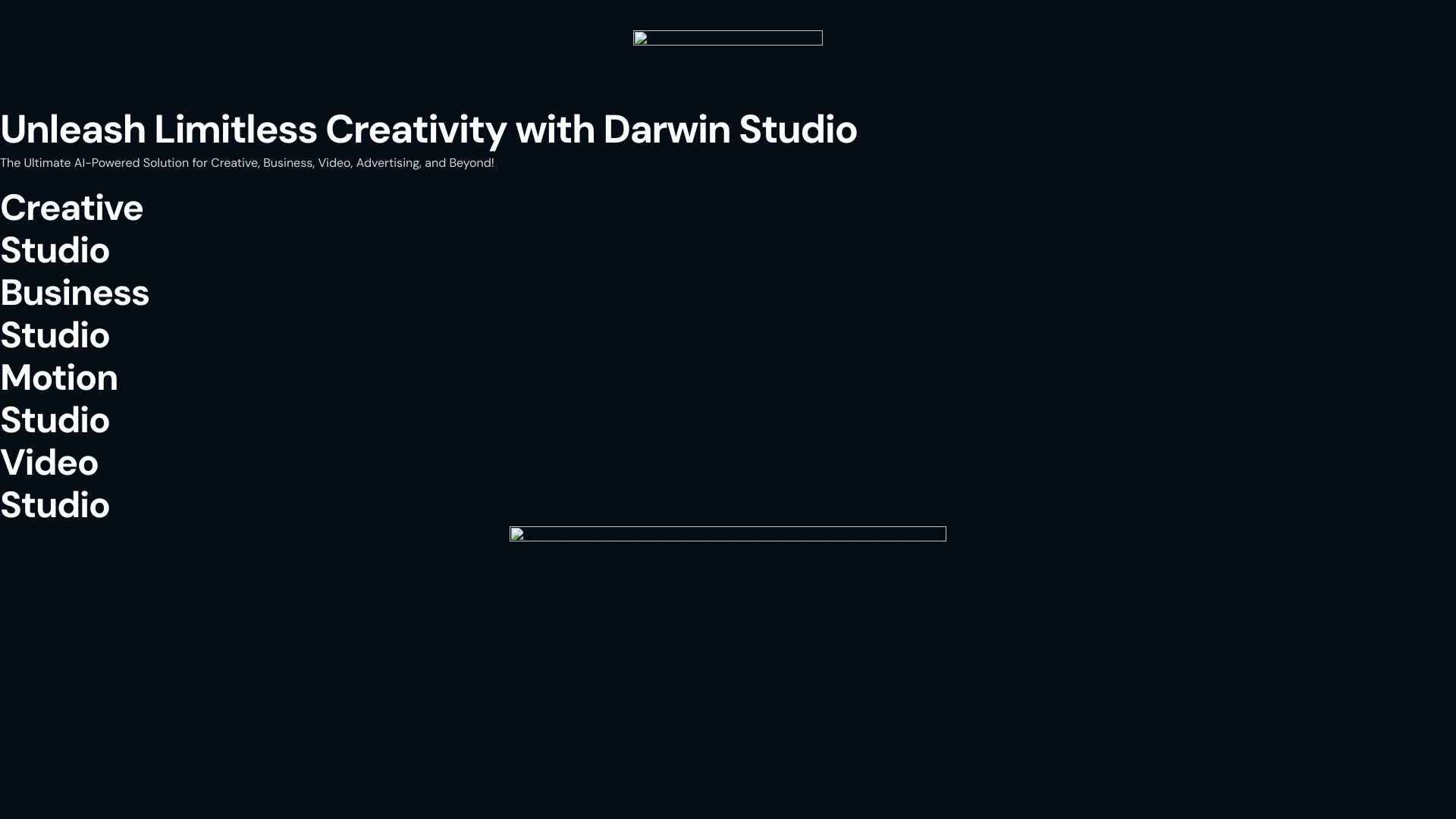 Darwin Studio homepage screenshot
