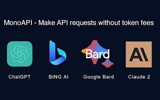 Mono API: ChatGPT API without token fees homepage screenshot