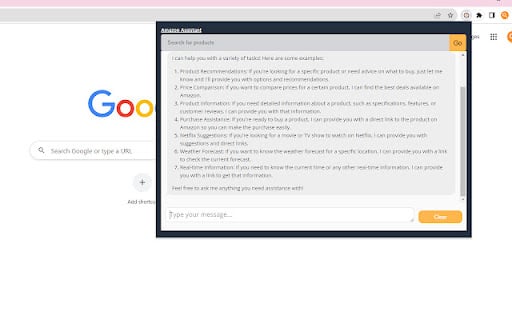 ChatGPT on Amazon homepage screenshot