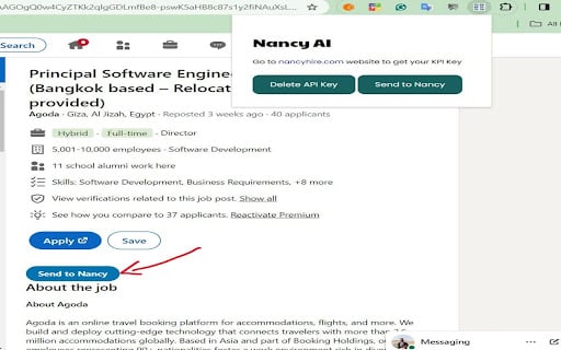 Nancy AI homepage screenshot
