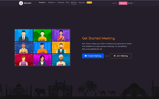 Sarv NC Lite homepage screenshot