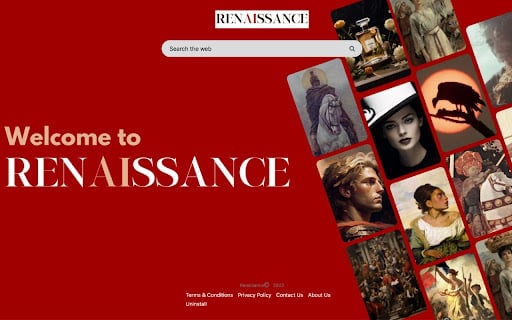 Renaisance homepage screenshot
