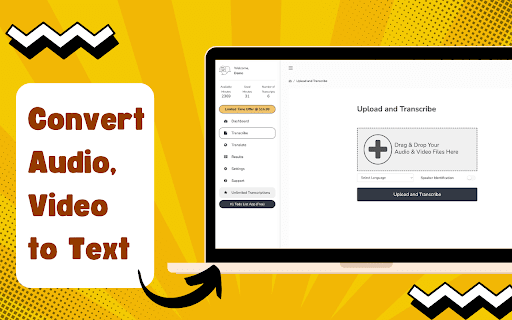 ScribeBuddy Transcribe Audio, Video to Text for free homepage screenshot