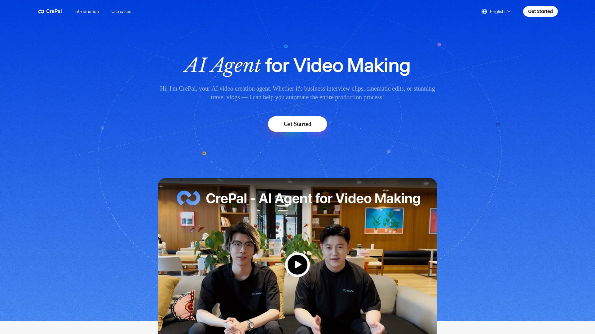 CrePal AI homepage screenshot