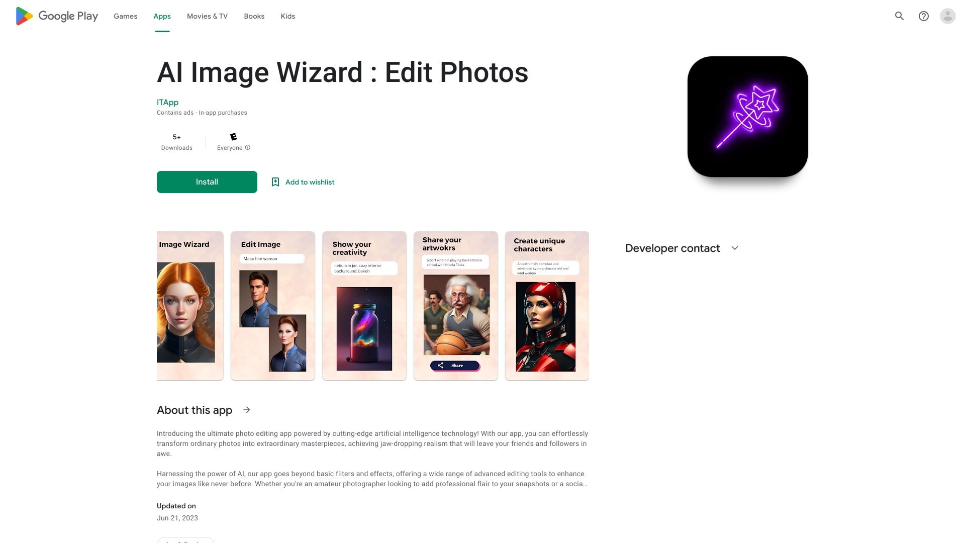 AI Image Wizard - AI app for generating and editing images with writing ...