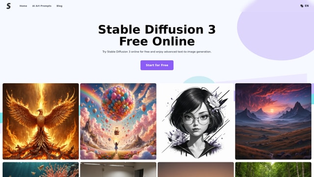 Stable Diffusion 3 AI Image Generator - Website providing access to ...