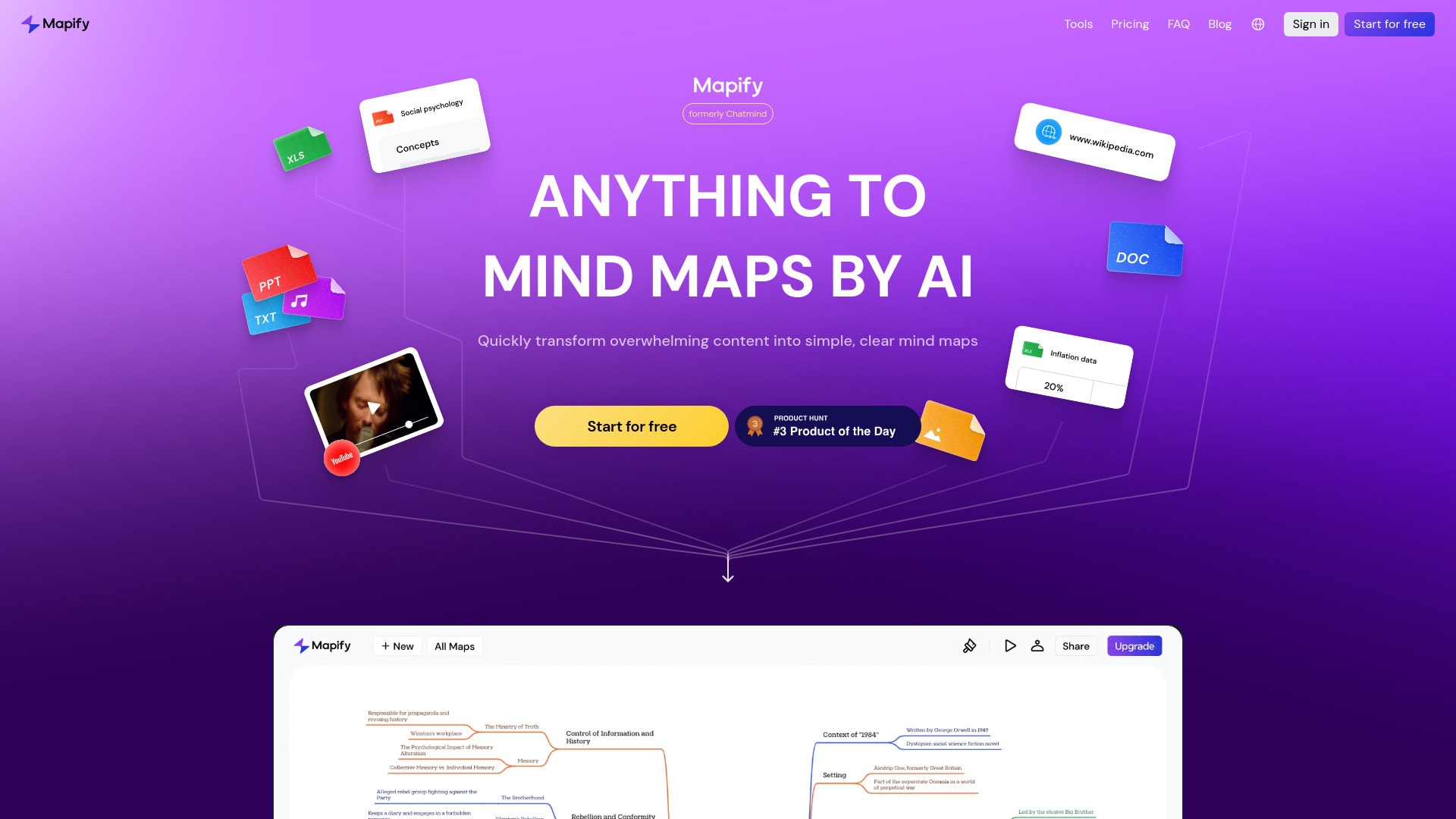 Mapify: Anything into mind map with AI - AI mind mapping tool that ...